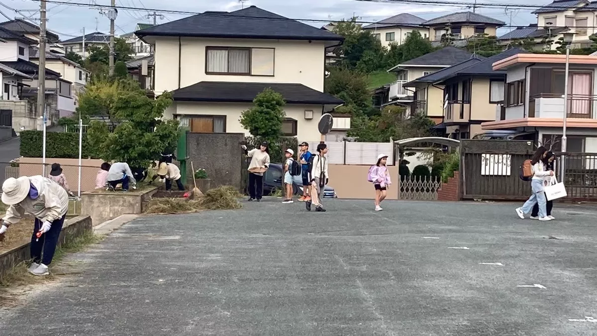 子どもたちの登校の様子